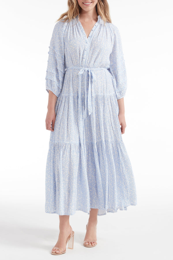 Zoey Jo Belted Tiered Maxi Dress - FINAL SALE