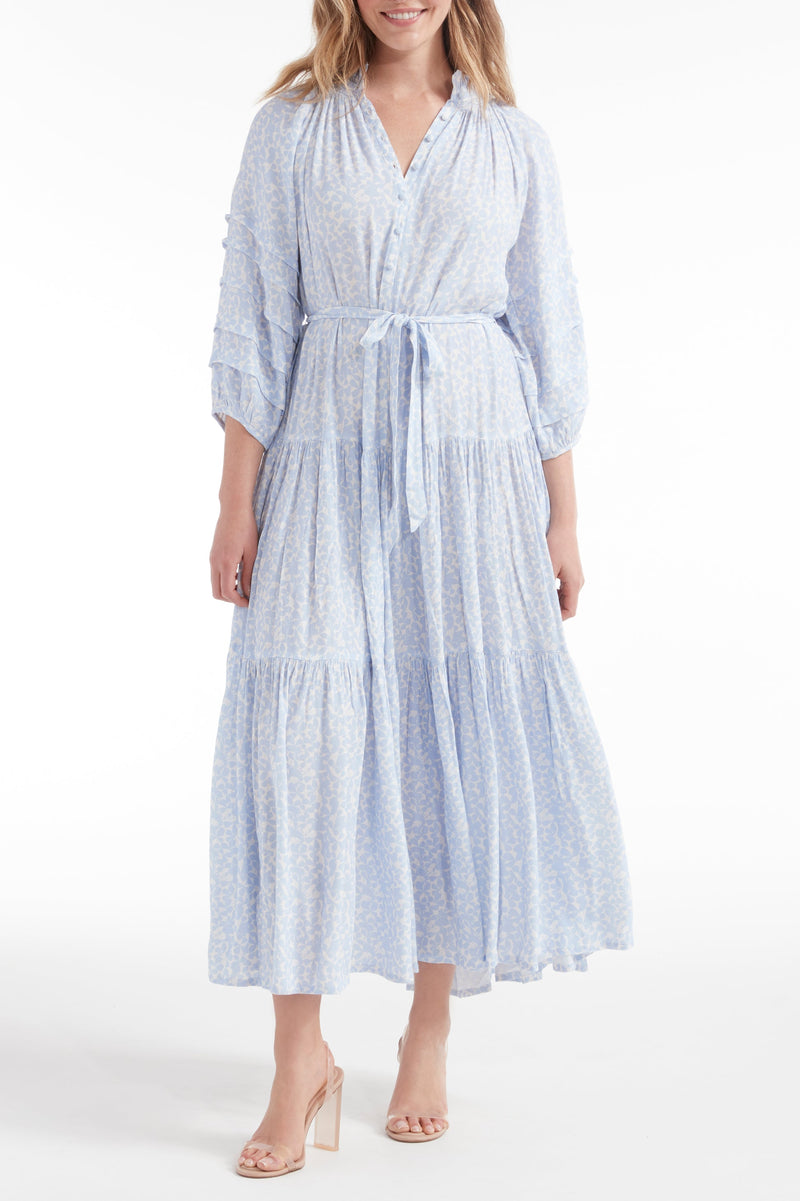 Zoey Jo Belted Tiered Maxi Dress - FINAL SALE