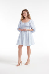 Lala Cinched Long Sleeve Mini Dress - FINAL SALE