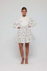 Louisa Tunic Belted Tie Mini Dress in Floral- FINAL SALE