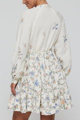 Louisa Tunic Belted Tie Mini Dress in Floral- FINAL SALE