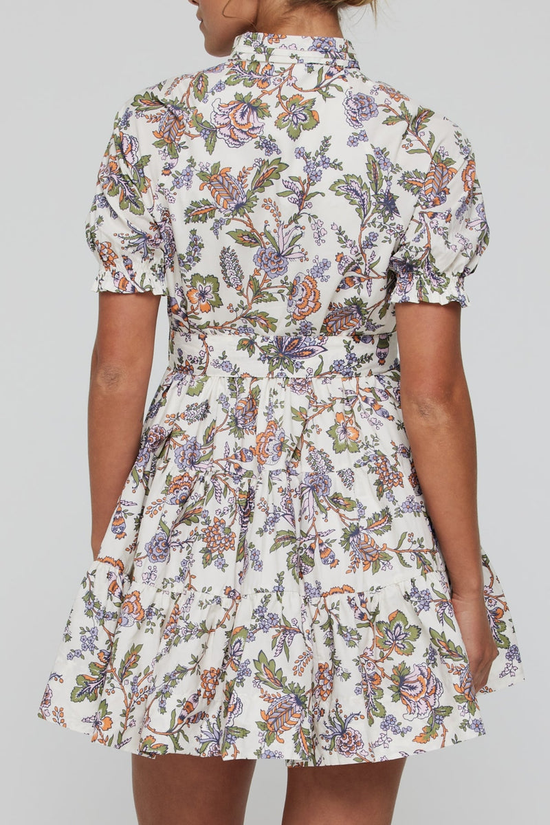 Louisa Belted Tunic Mini Dress in Floral FINAL SALE