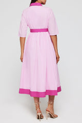 Francesca Collared Belted Maxi Dress - FINAL SALE