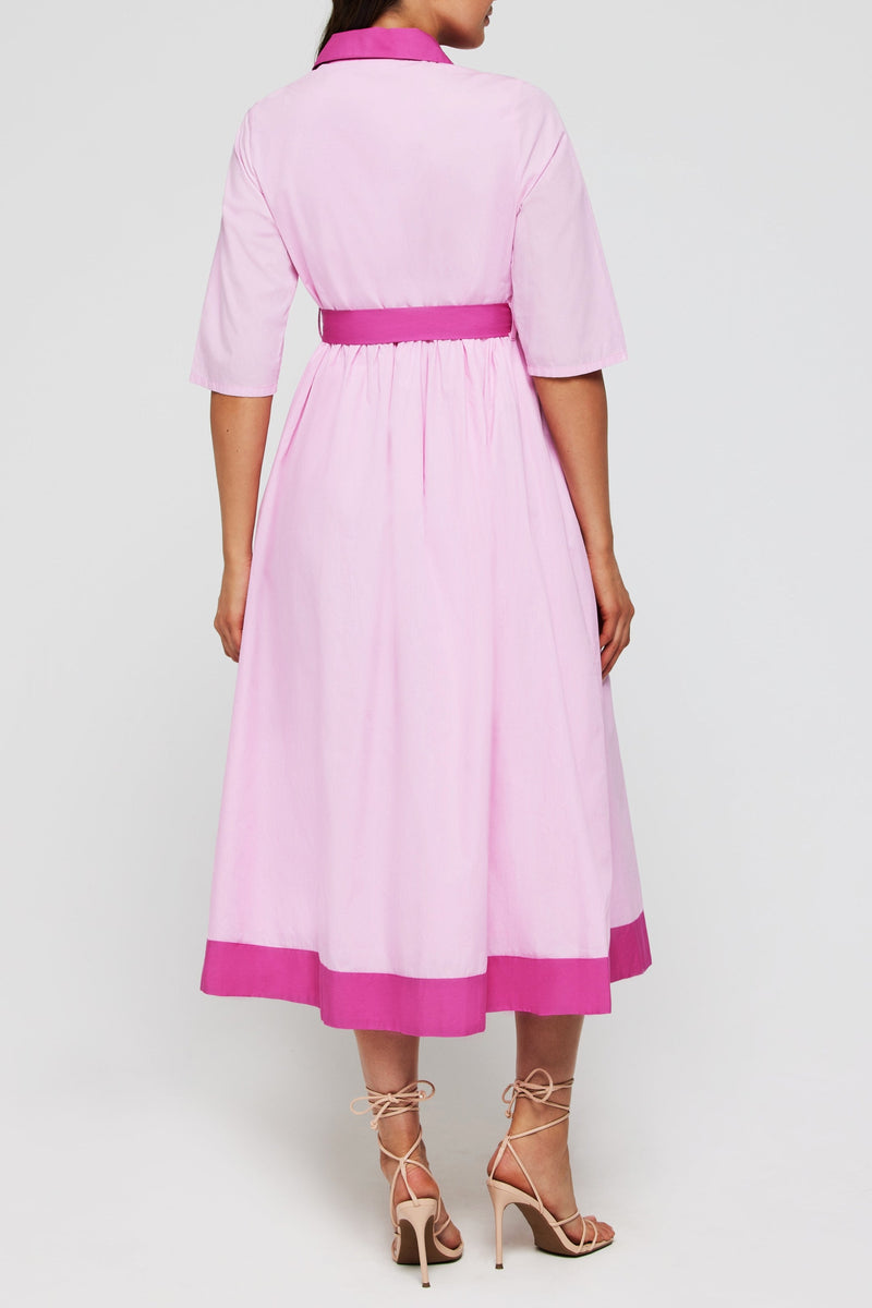 Francesca Collared Belted Maxi Dress - FINAL SALE