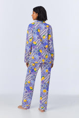 Majolica Long Sleeve Classic Stretch Jersey PJ Set