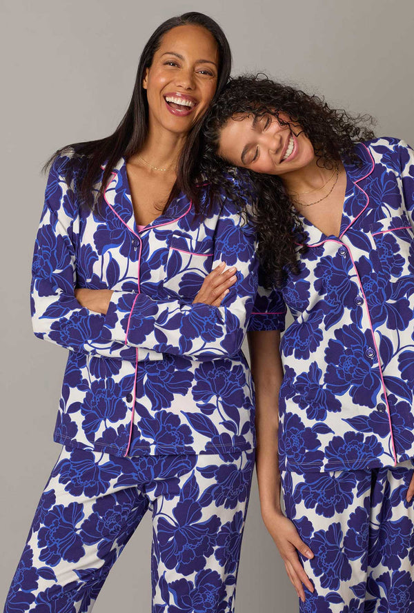 Isabella Flora Long Sleeve Classic Stretch Jersey PJ Set