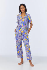 Majolica Short Sleeve Classic Stretch Jersey Cropped PJ Set