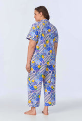 Majolica Short Sleeve Classic Stretch Jersey Cropped PJ Set