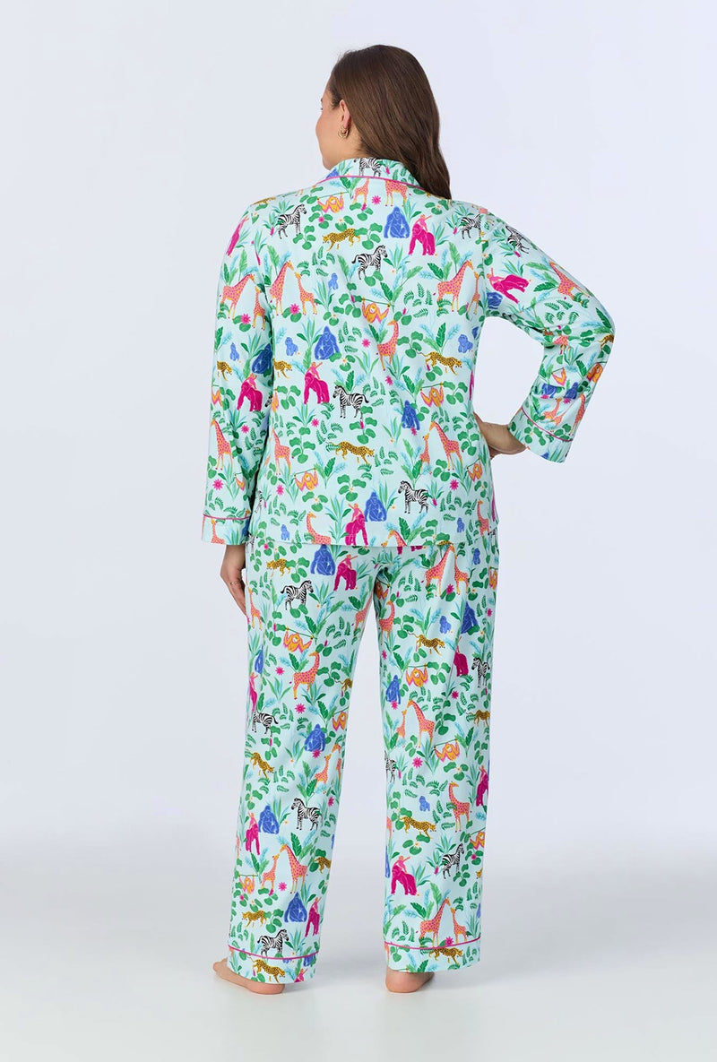 Bedhead x Bronwyn Newport Jungle Boogie Long Sleeve Classic Stretch Jersey PJ Set