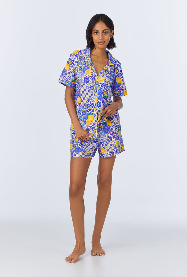 Majolica Short Sleeve Classic Shorty Stretch Jersey PJ Set