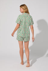 Martini O'Clock Short Sleeve Classic Shorty Stretch Jersey PJ Set