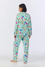 Bedhead x Bronwyn Newport Jungle Boogie Long Sleeve Classic Stretch Jersey PJ Set