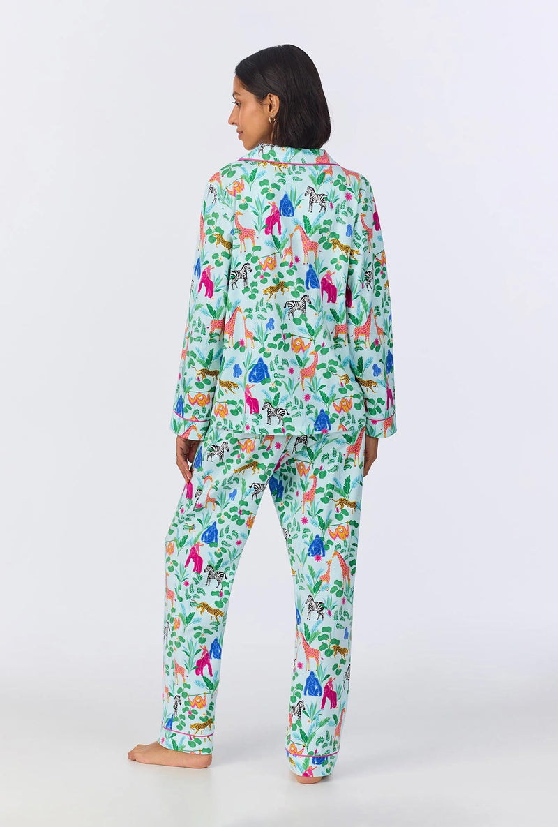 Bedhead x Bronwyn Newport Jungle Boogie Long Sleeve Classic Stretch Jersey PJ Set