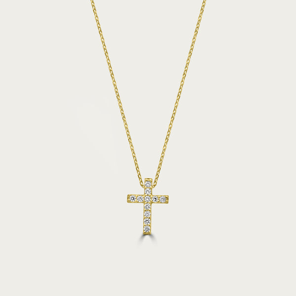 The Classic Pave Cross Necklace