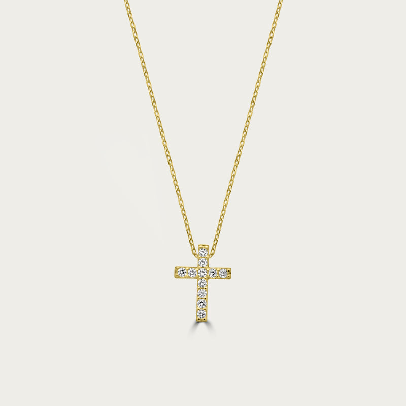 The Classic Pave Cross Necklace