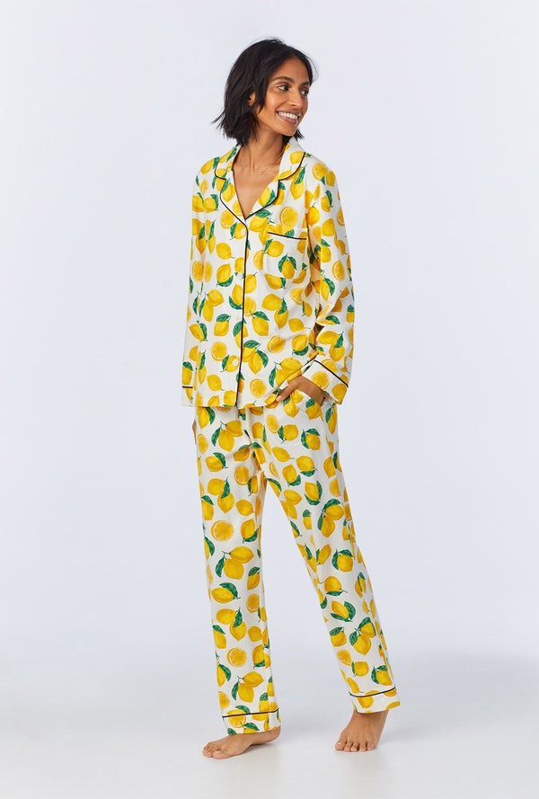 Main Squeeze Long Sleeve Classic Stretch Jersey PJ Set