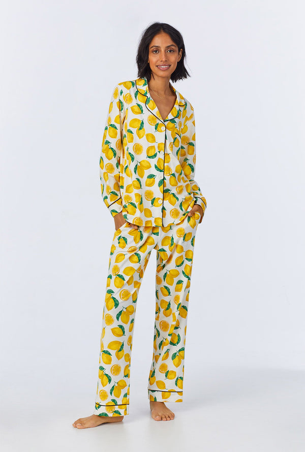Main Squeeze Long Sleeve Classic Stretch Jersey PJ Set