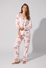 Swan Lake Long Sleeve Classic Stretch Jersey PJ Set