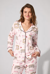 Swan Lake Long Sleeve Classic Stretch Jersey PJ Set