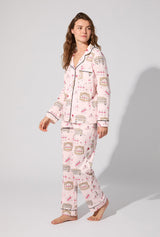 Swan Lake Long Sleeve Classic Stretch Jersey PJ Set
