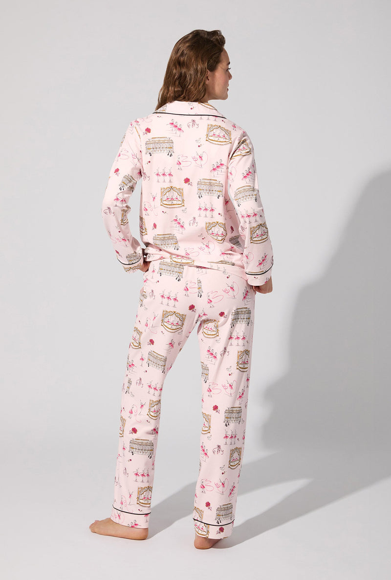 Swan Lake Long Sleeve Classic Stretch Jersey PJ Set