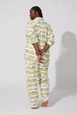 Wine Country Long Sleeve Classic Stretch Jersey PJ Set
