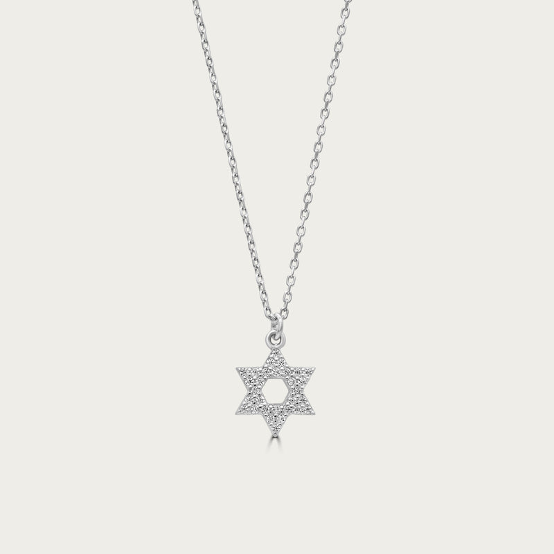 The Pave Star of David Necklace