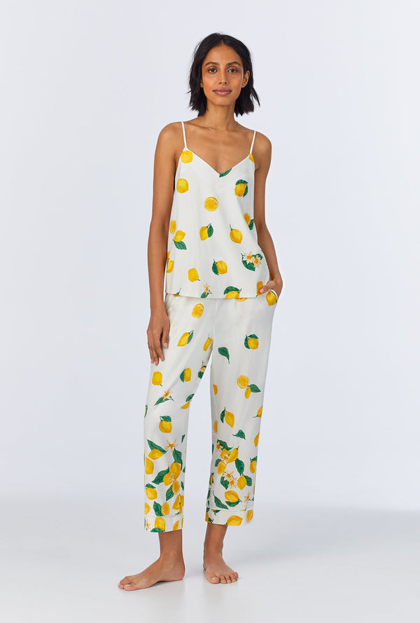 Main Squeeze Border Cami Stretch Jersey Cropped PJ Set
