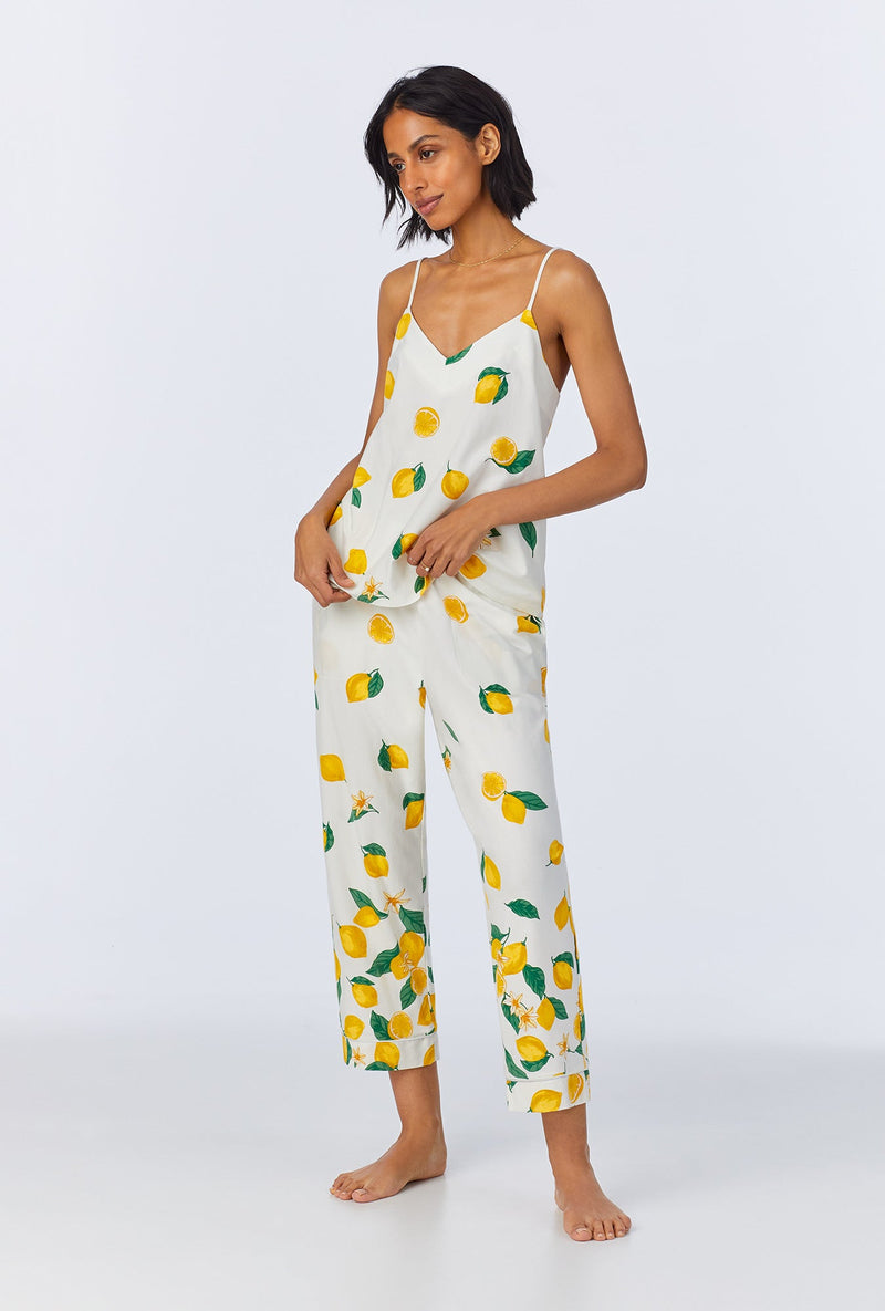 Main Squeeze Border Cami Stretch Jersey Cropped PJ Set