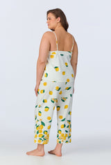 Main Squeeze Border Cami Stretch Jersey Cropped PJ Set