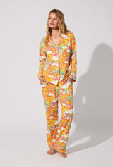 Good Vibes Long Sleeve Classic Stretch Jersey PJ Set