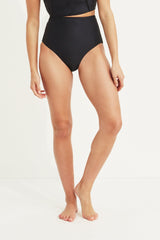 Grace High Waisted Sculpting Two-Piece Bottom in Black