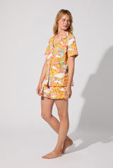 Good Vibes Short Sleeve Classic Shorty Stretch Jersey PJ Set