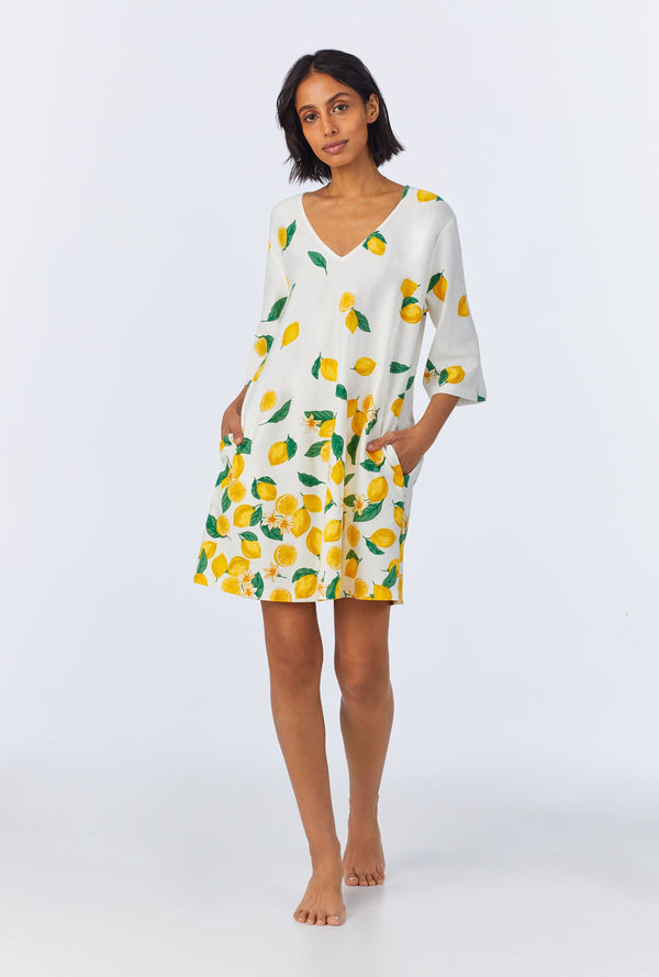 Main Squeeze Border Stretch Jersey Sleep Dress