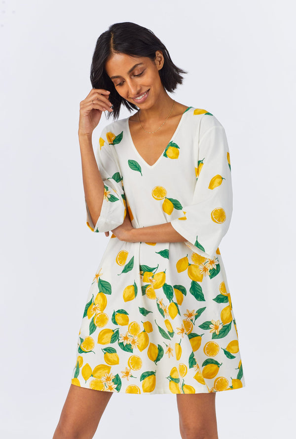 Main Squeeze Border Stretch Jersey Sleep Dress