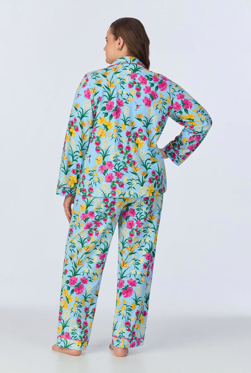 Tropical Paradise Long Sleeve Classic Stretch Jersey PJ Set