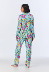 Tropical Paradise Long Sleeve Classic Stretch Jersey PJ Set