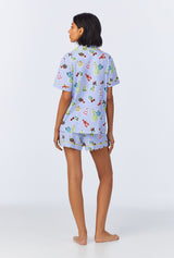 Island Life Short Sleeve Classic Shorty Stretch Jersey PJ Set