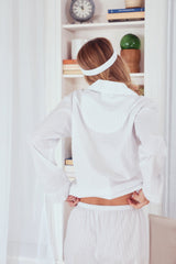 White 3D Stripe Sleep Mask