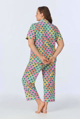 Camilla Short Sleeve Classic Stretch Jersey Cropped PJ Set