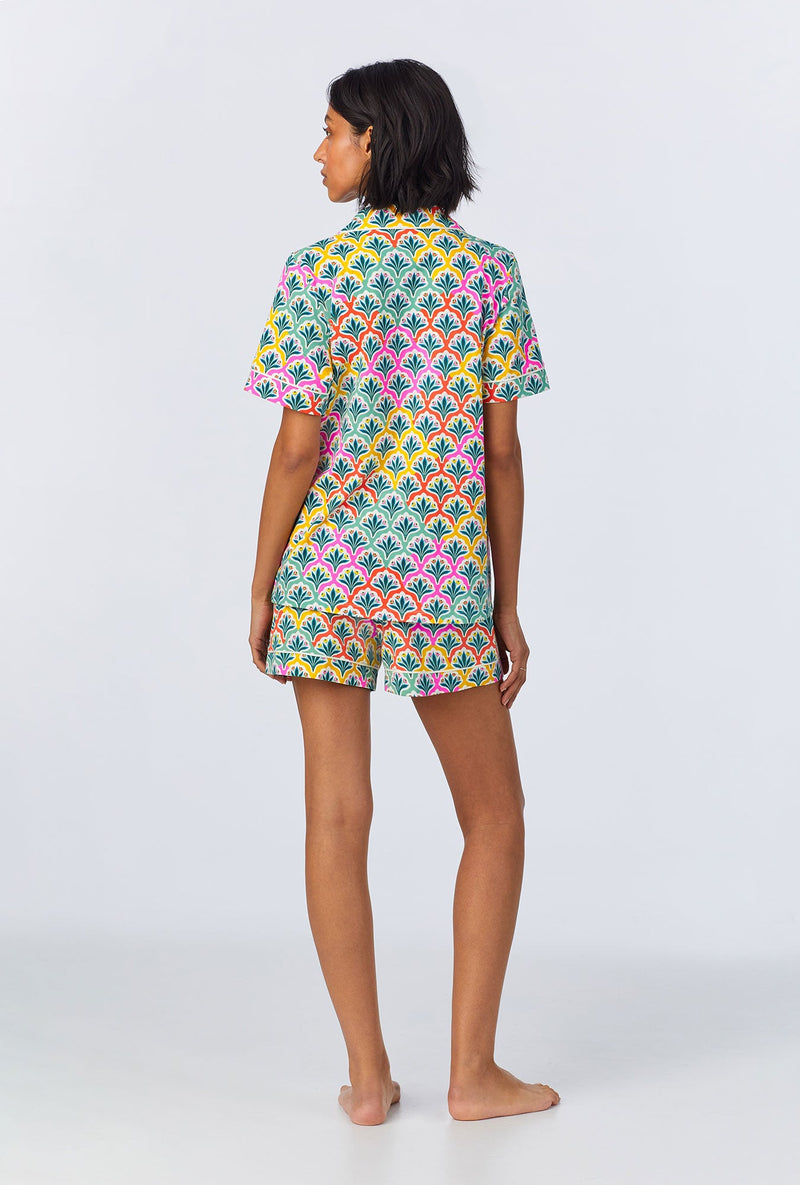Camilla Short Sleeve Classic Shorty Stretch Jersey PJ Set