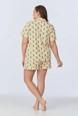 Pinacoolada Short Sleeve Classic Shorty Stretch Jersey PJ Set