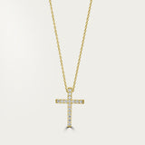 The Classic Pave Cross Necklace