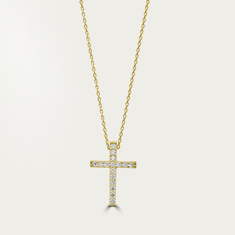 The Classic Pave Cross Necklace
