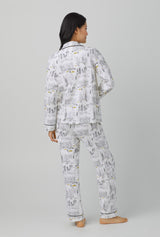 City That Never Sleeps Long Sleeve Classic Stretch Jersey PJ Set