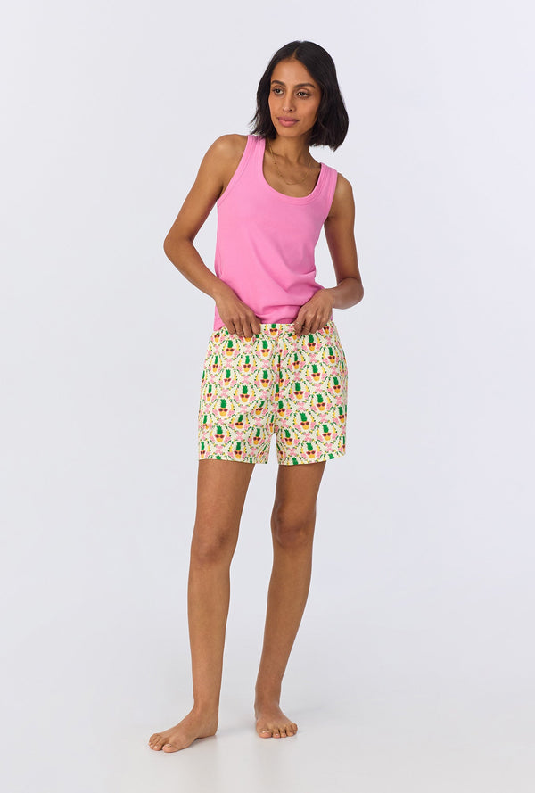 Pinacoolada Tank Stretch Jersey Boxer PJ Set