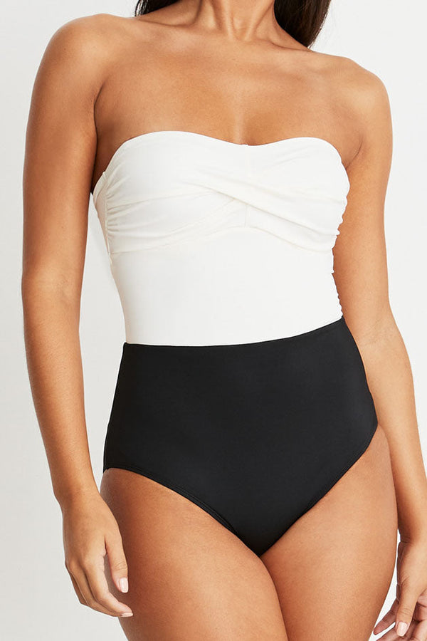 Liz Sweetheart Strapless One-piece Swimsuit
