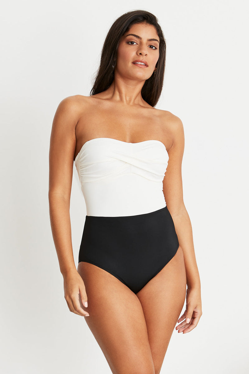 Liz Sweetheart Strapless One-piece Swimsuit
