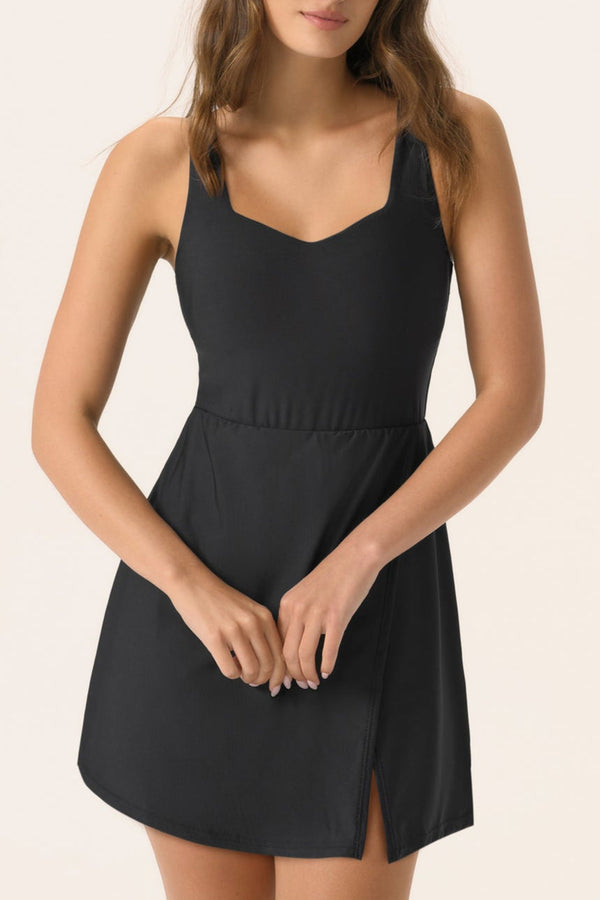 Gabriela Swim Dress in Black