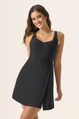 Gabriela Swim Dress in Black